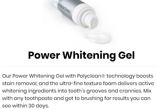 smileactives power whitening gel