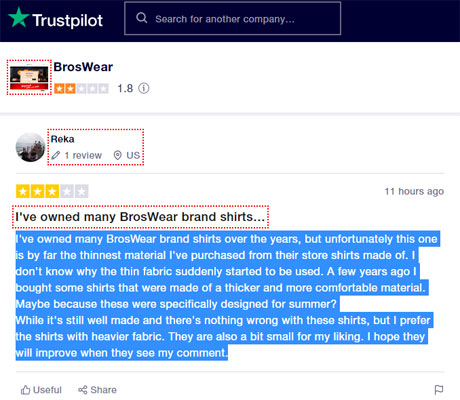 broswear customer review 1