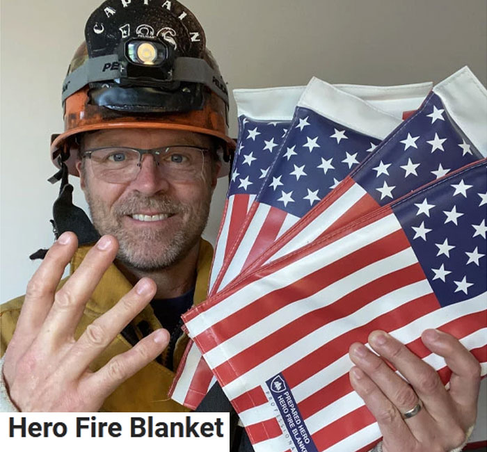 prepared hero fire blanket