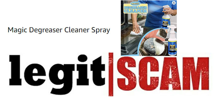 magic degreaser cleaner spray legit or scam