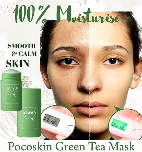Green Tea Deep Cleanse Mask Review, Does it Work ?, Pocoskin Green Mask  Stick