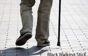 black walking stick