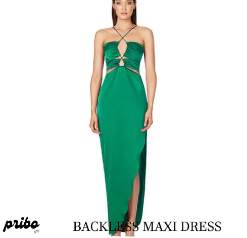 Pribo Clothing Blackless Maxi Dress