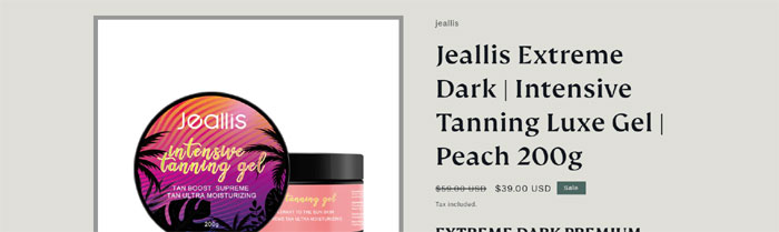 jeallis tanning gel reviews