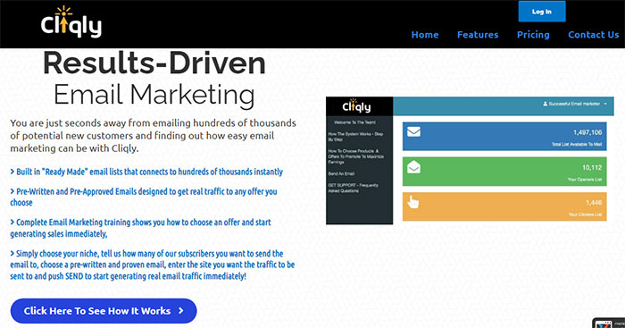 cliqly email marketing