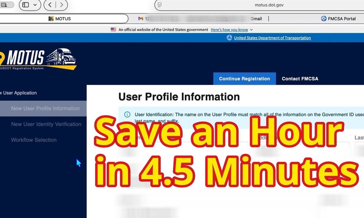 fmcsa motus registration system launch