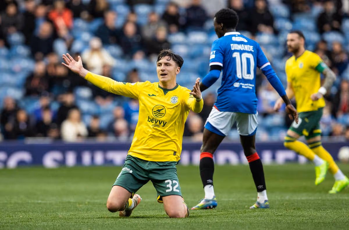 rangers hibernian tavernier farewell defeat